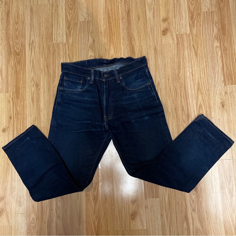Levi's 505 Straight Leg 33 x 25 Jeans Original Denim Blue Authentic